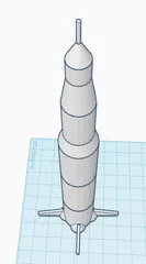 Launchable Saturn V Rocket Model