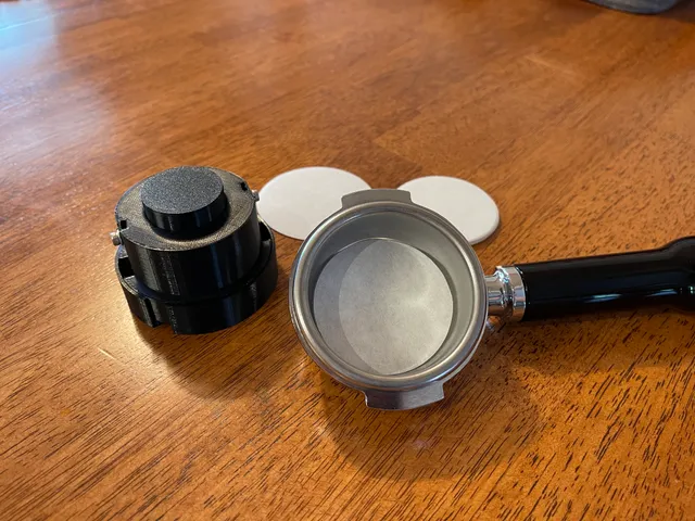 Espresso portafilter paper filter cutter (multiple diameters)