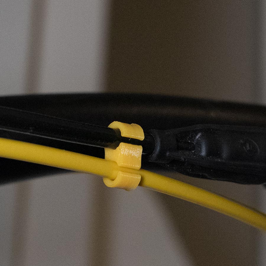 MTB gear and brake cable clamp (short and longer)