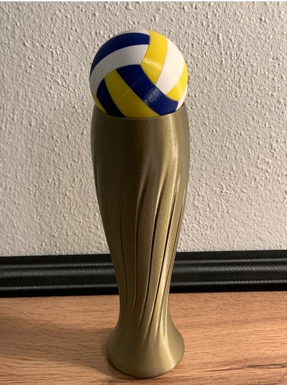 Volleyball Wheat Jar Trophy