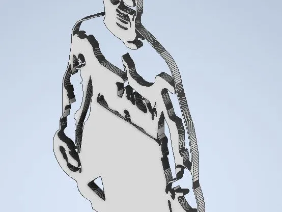 Mike Tyson Outline 2D Wall Art