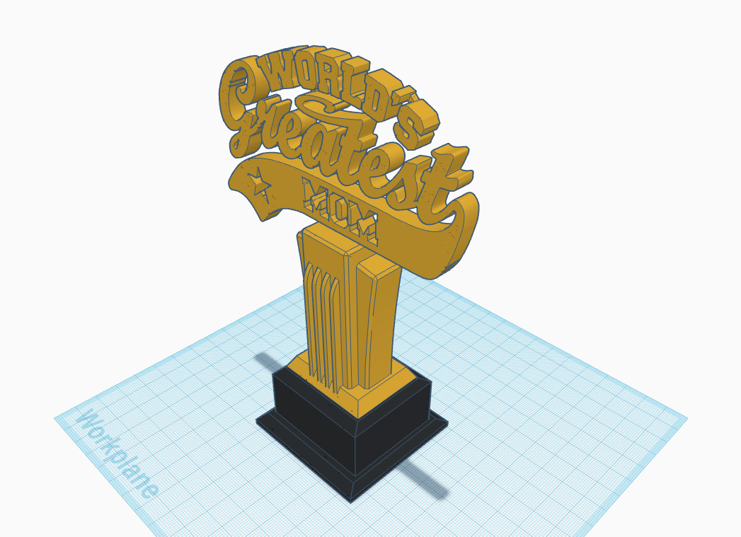 World's Greatest Mom Trophy