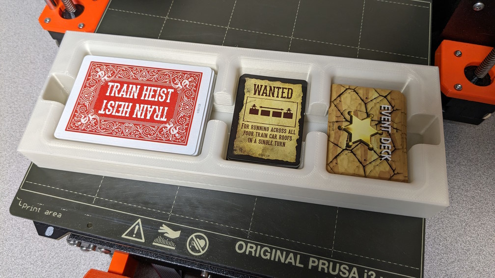 Train Heist Card Decks Tray / Holder
