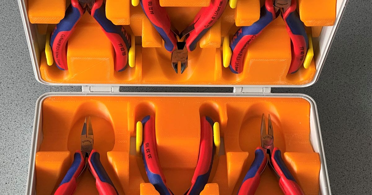Set of Knipex Pliers in a Box by Tritschi Download free STL model