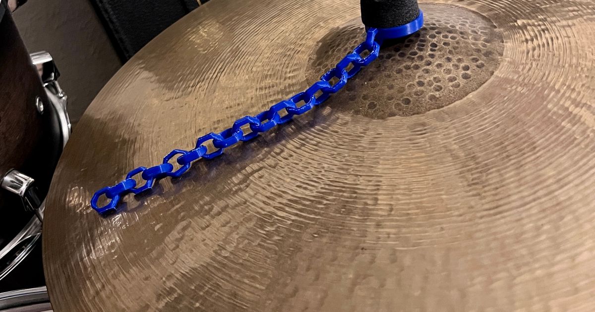 Cymbal Sizzle Chain by Bill Richards Download free STL model