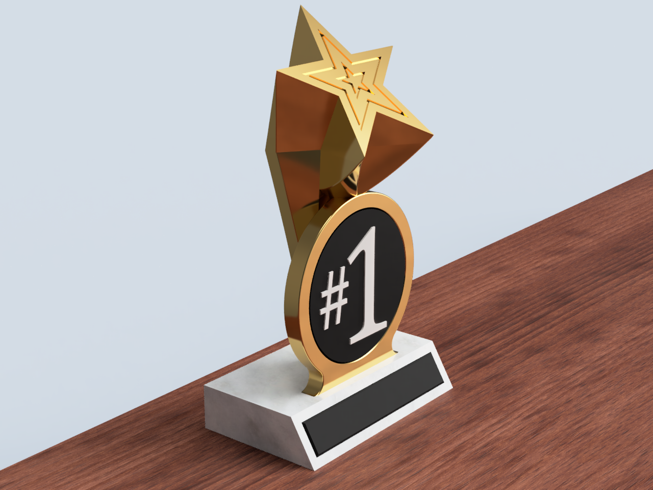 Starry Trophy - Add Your Own Title