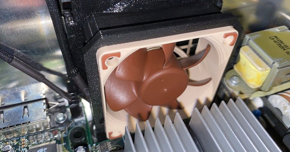 Xbox 60mm Noctua Fan Mount Adapter (for Original Xbox) by mafredri
