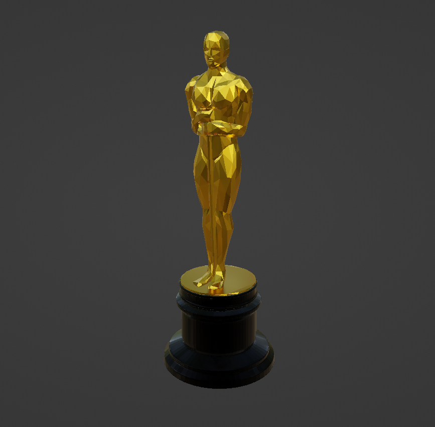 Oscar Statuette 3D model