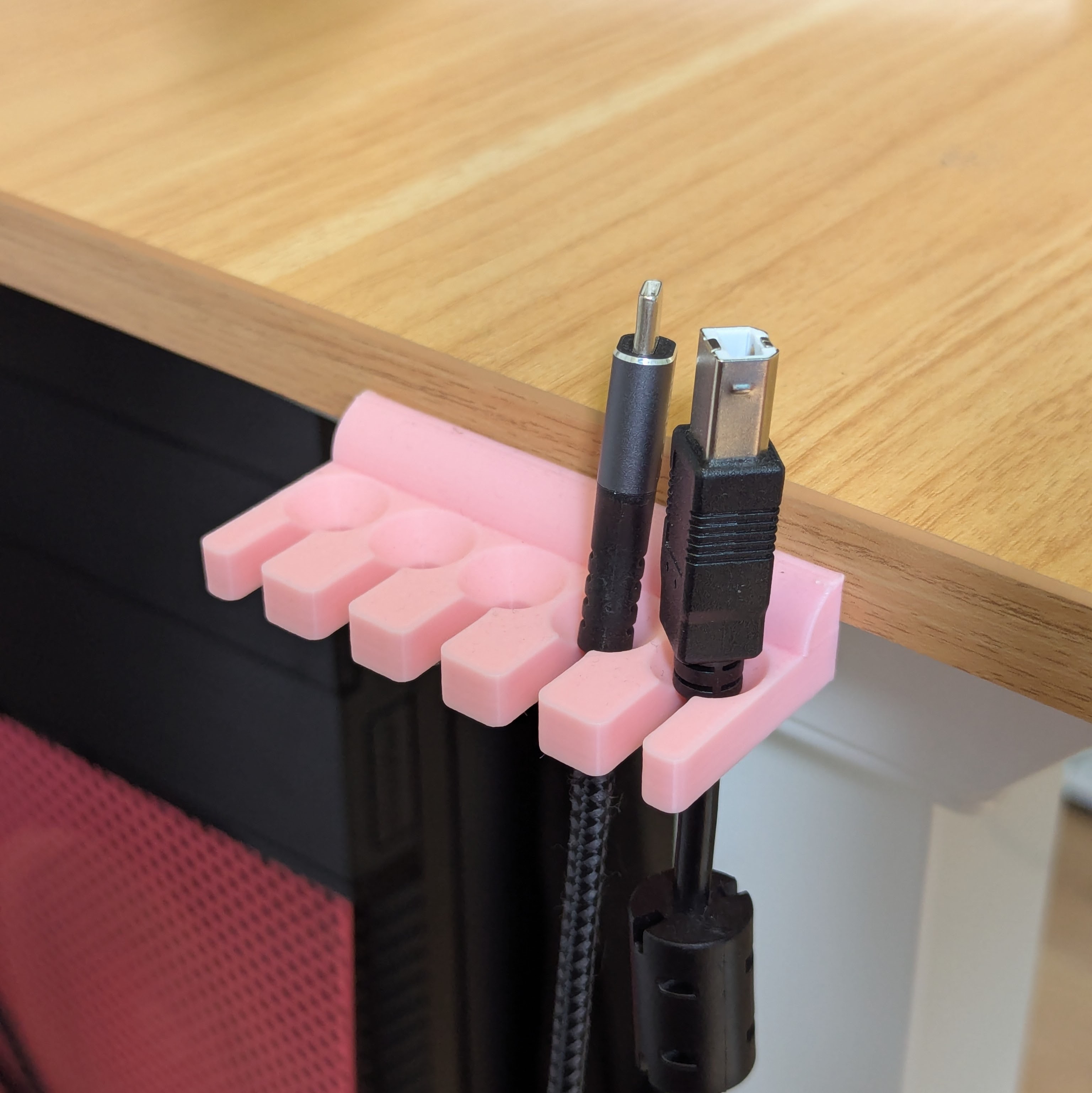 Cable holder for FLEXISPOT Essential standing desk (hook replacement)
