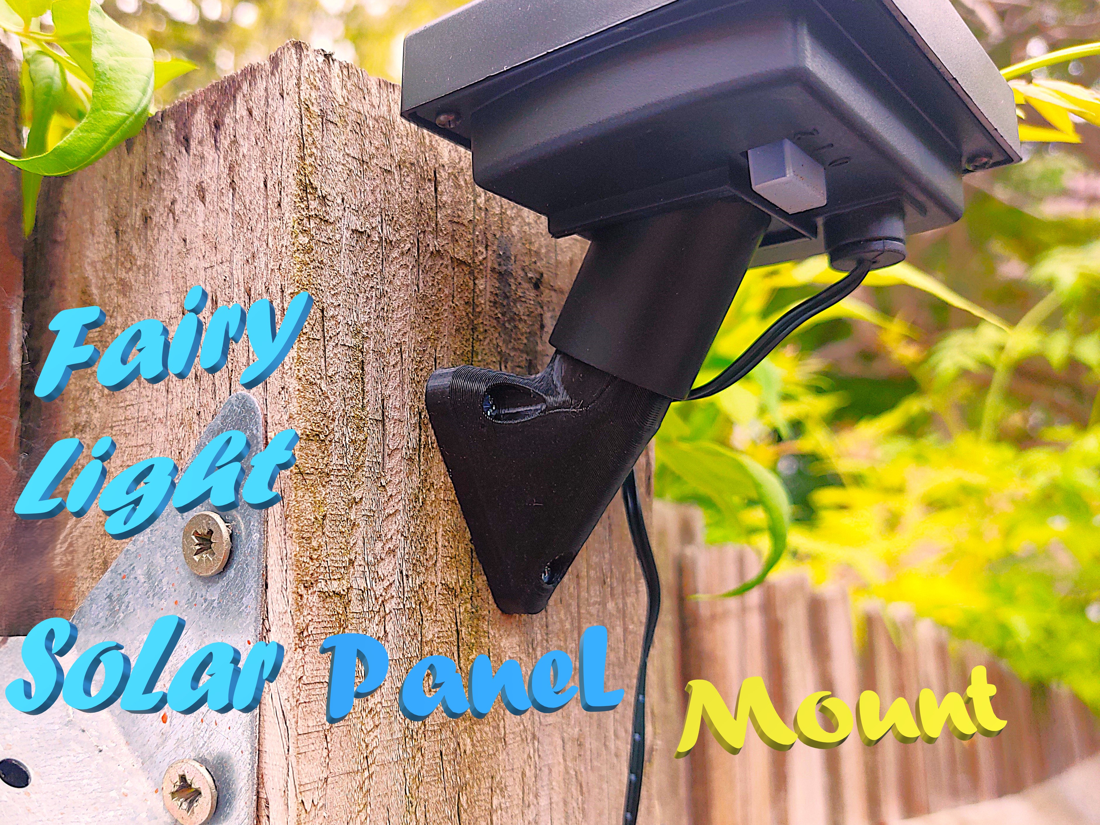 Fairy Light Solar Panel Mount