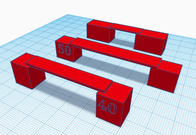 bridging tests (millimeters)