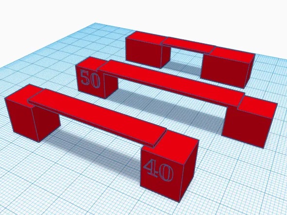 bridging tests (millimeters)