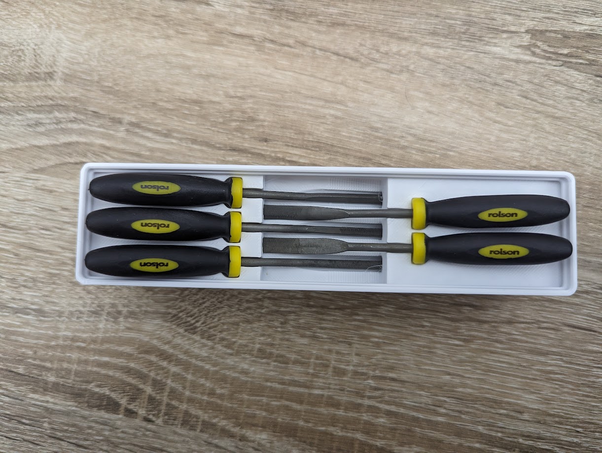 Gridfinity Compact Rolsen Needle File holder — thumbnail 3