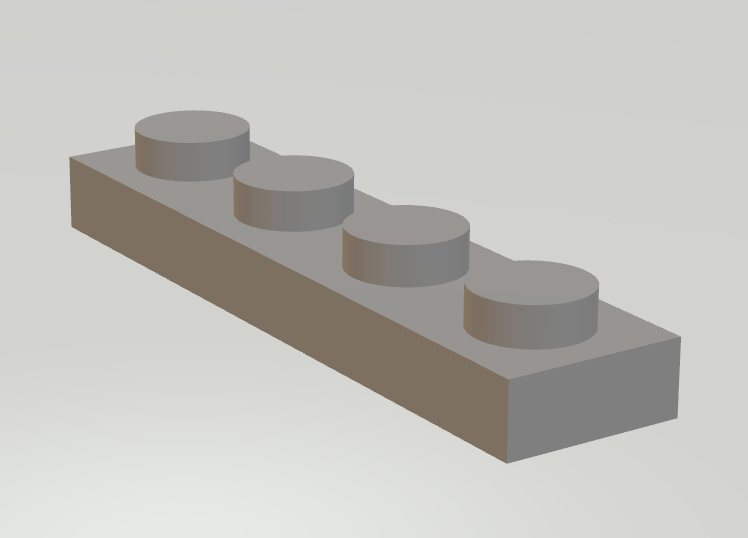 Lego Plate 4x1