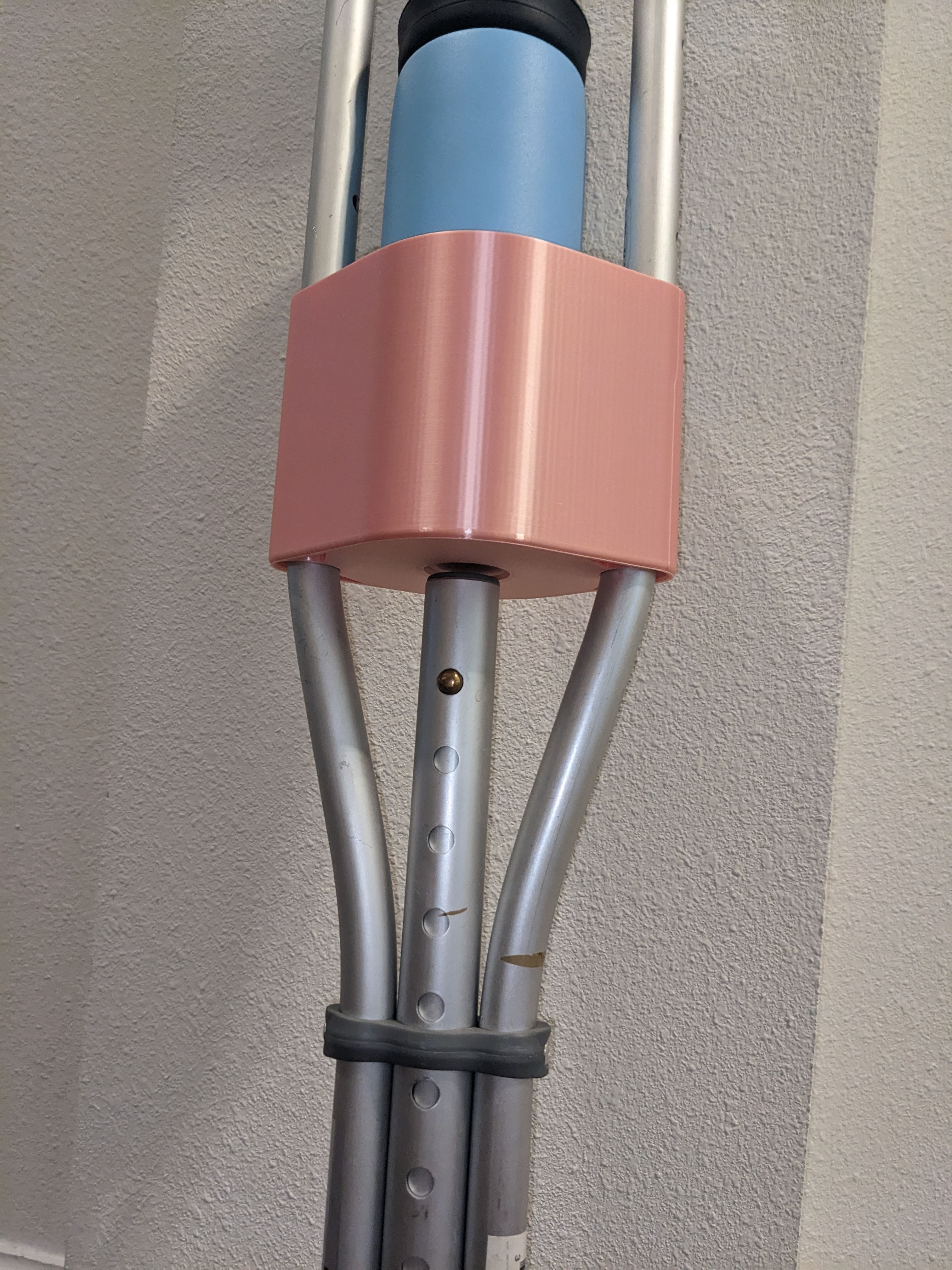 Crutch Caddy (cup and phone holder) by T3CHKOMMIE Download free STL