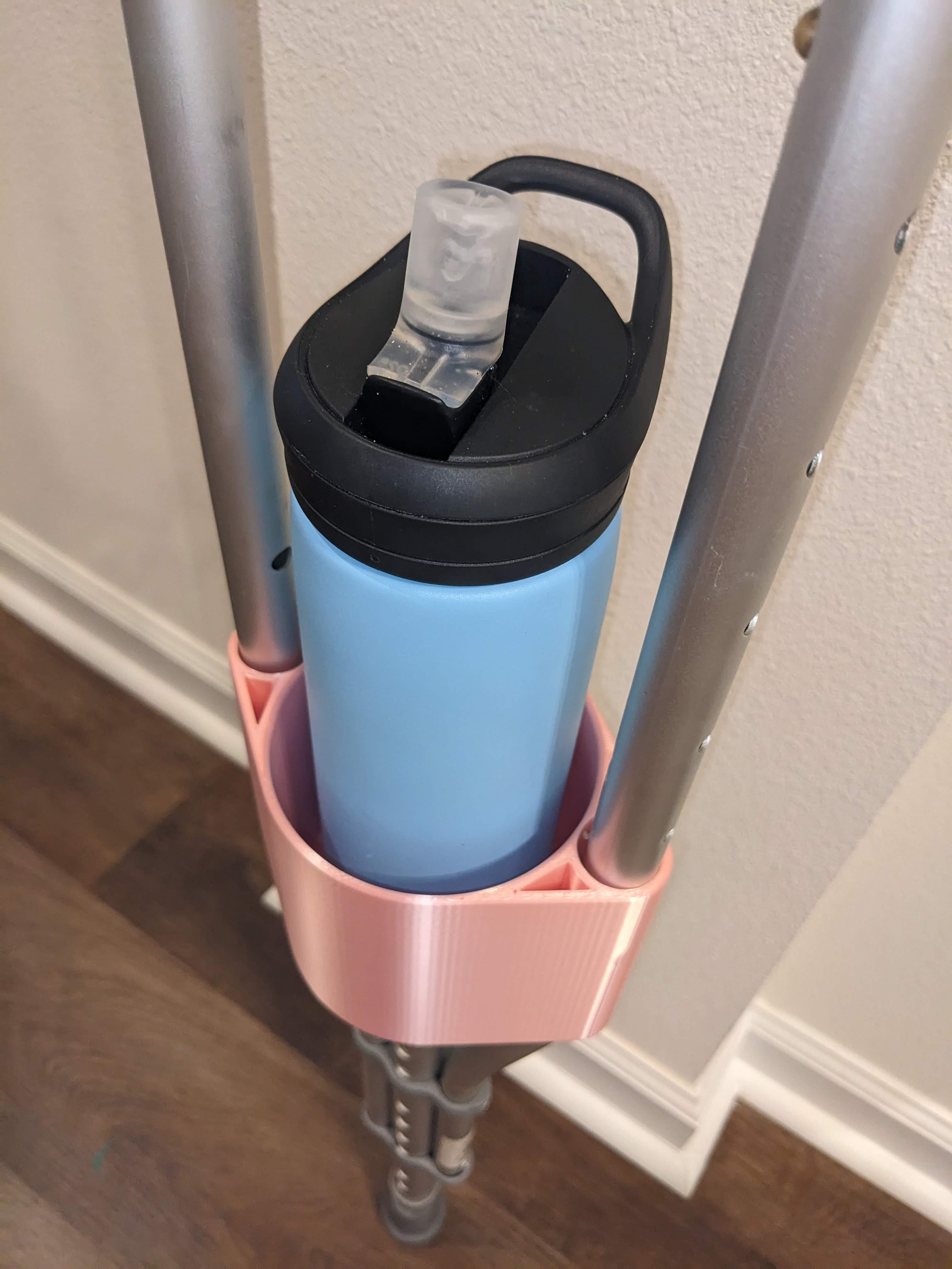 Crutch Caddy (cup and phone holder) by T3CHKOMMIE Download free STL