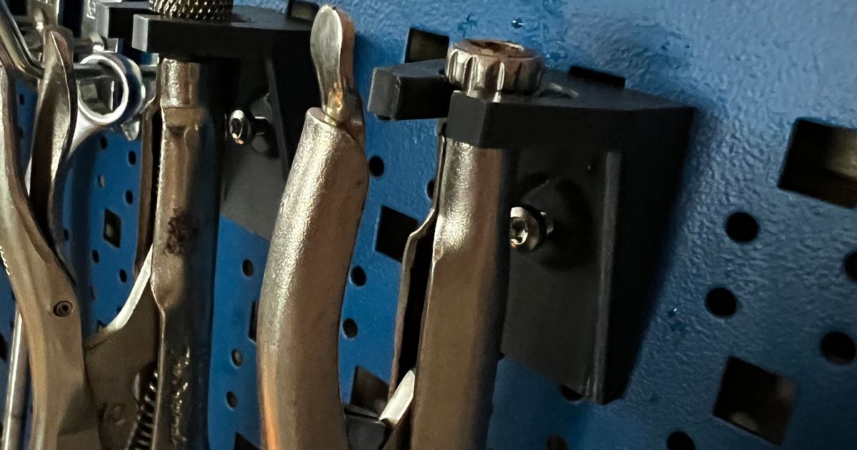 vise plier holder for tool boards by Ruubi Download free STL model