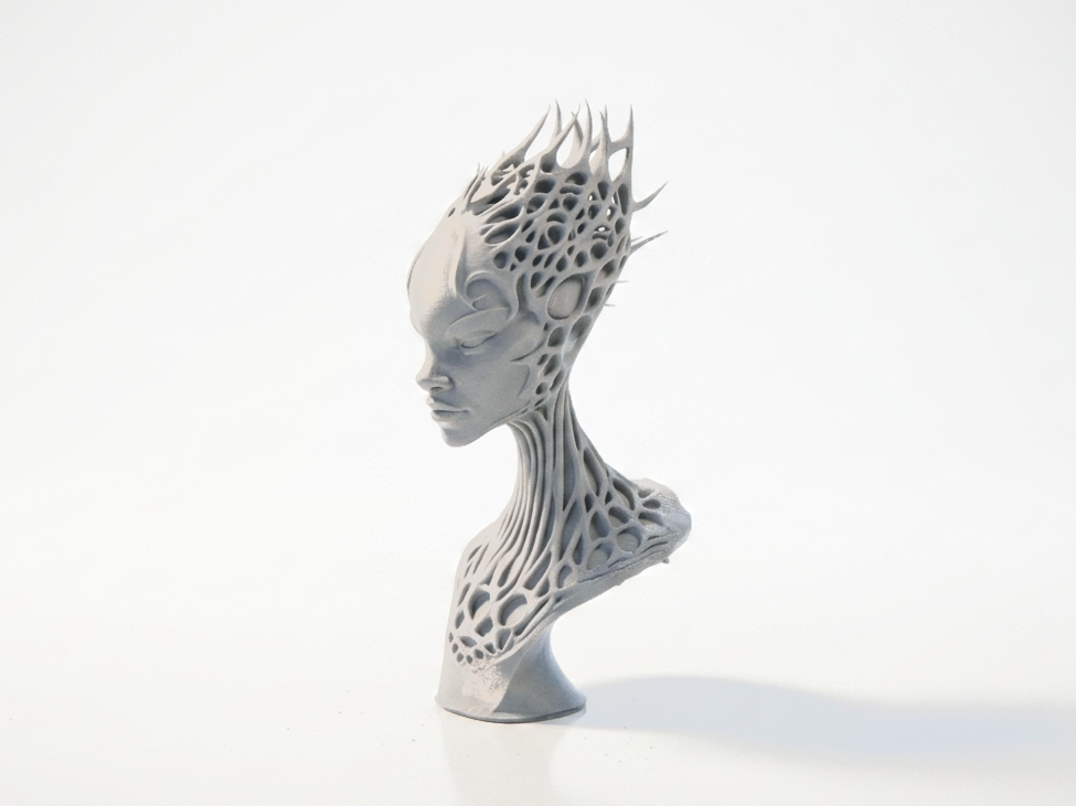 Alien Sculpture Fantasy Bust 3D Printable