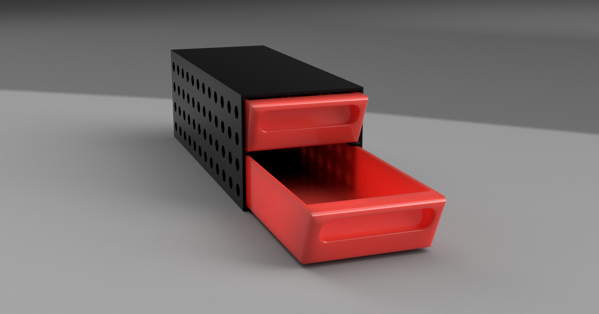 Under desk storage drawer by Konstantin Krastev Download free STL