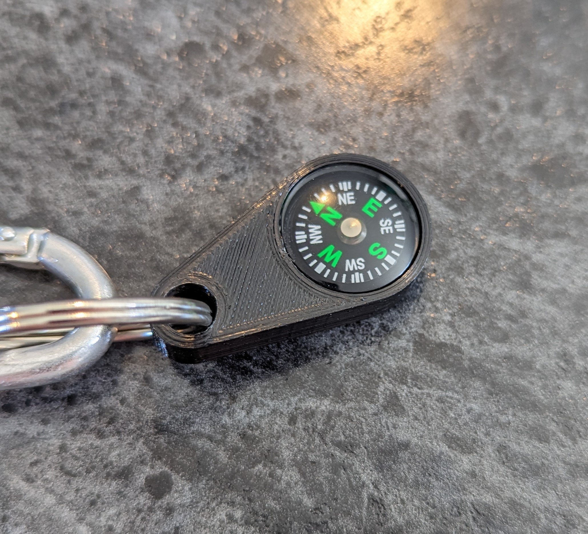Compass Keychain Necklace