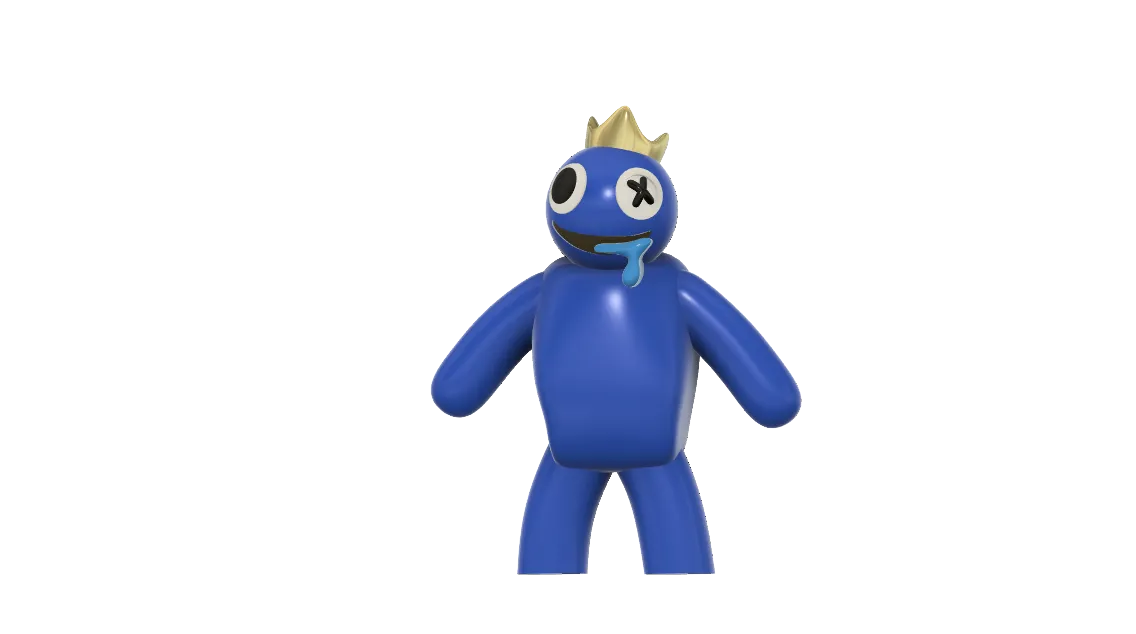 BLUE FROM RAINBOW FRIENDS - ROBLOX. TWO STL MODEL.