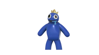 Free STL file Blue character from Roblox (Rainbow Friends) 🌈・3D