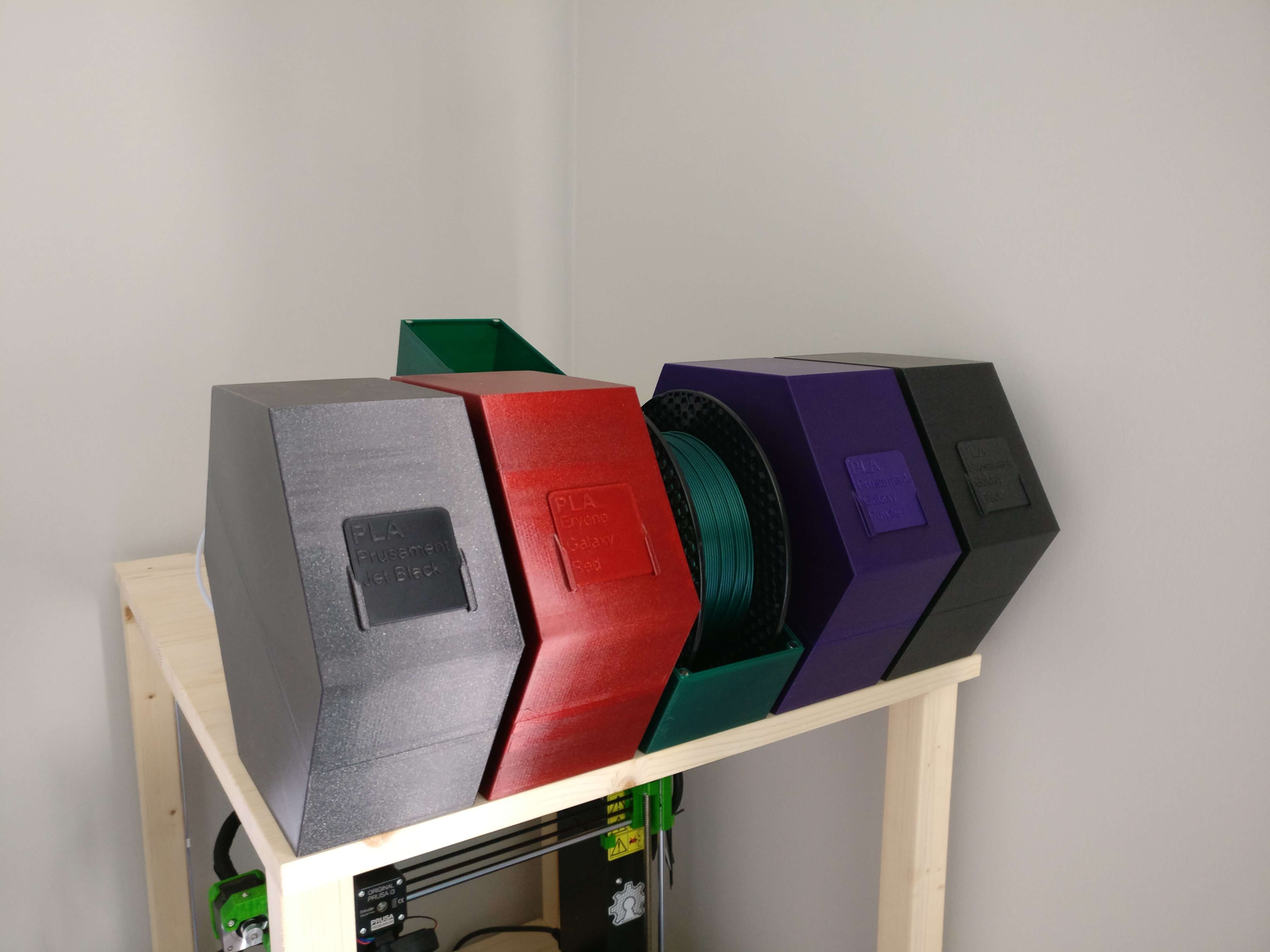 Filament Drybox for Auto-Rewind Spool Holder