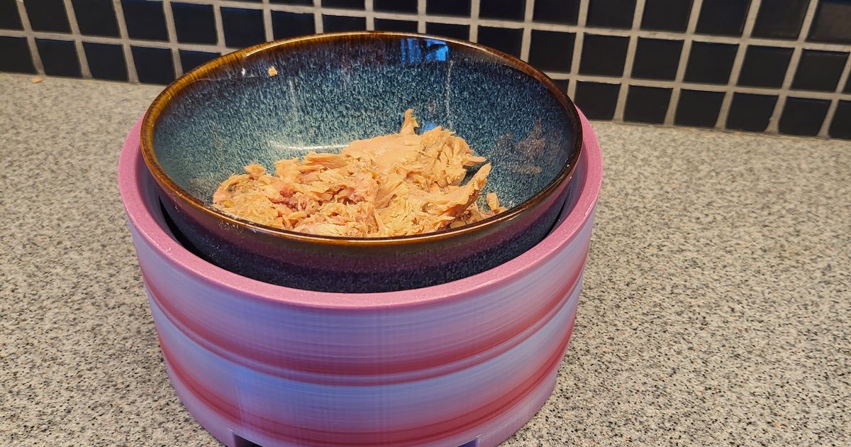 Food bowl riser by eski Download free STL model