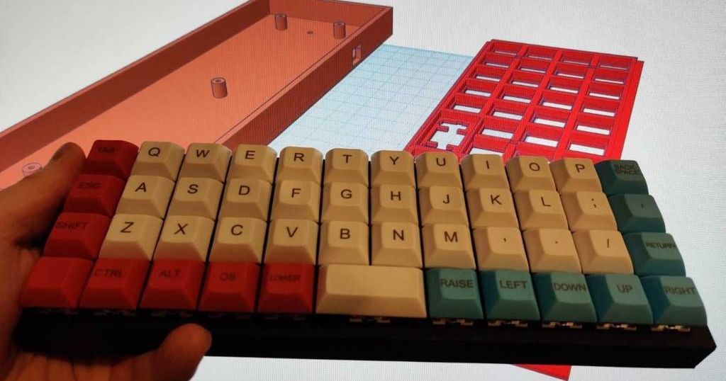 Planck Style Ortholinear 4x12 Keyboard by Drakorex | Download free STL ...