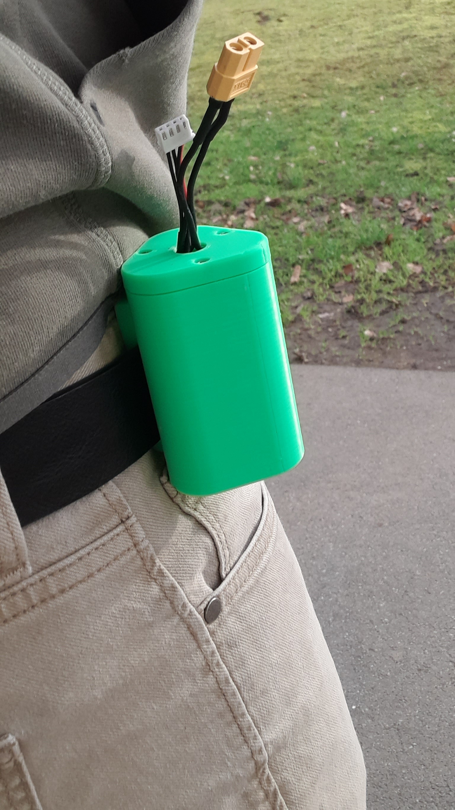 21700 3S battery belt box by dg fpv Download free STL model