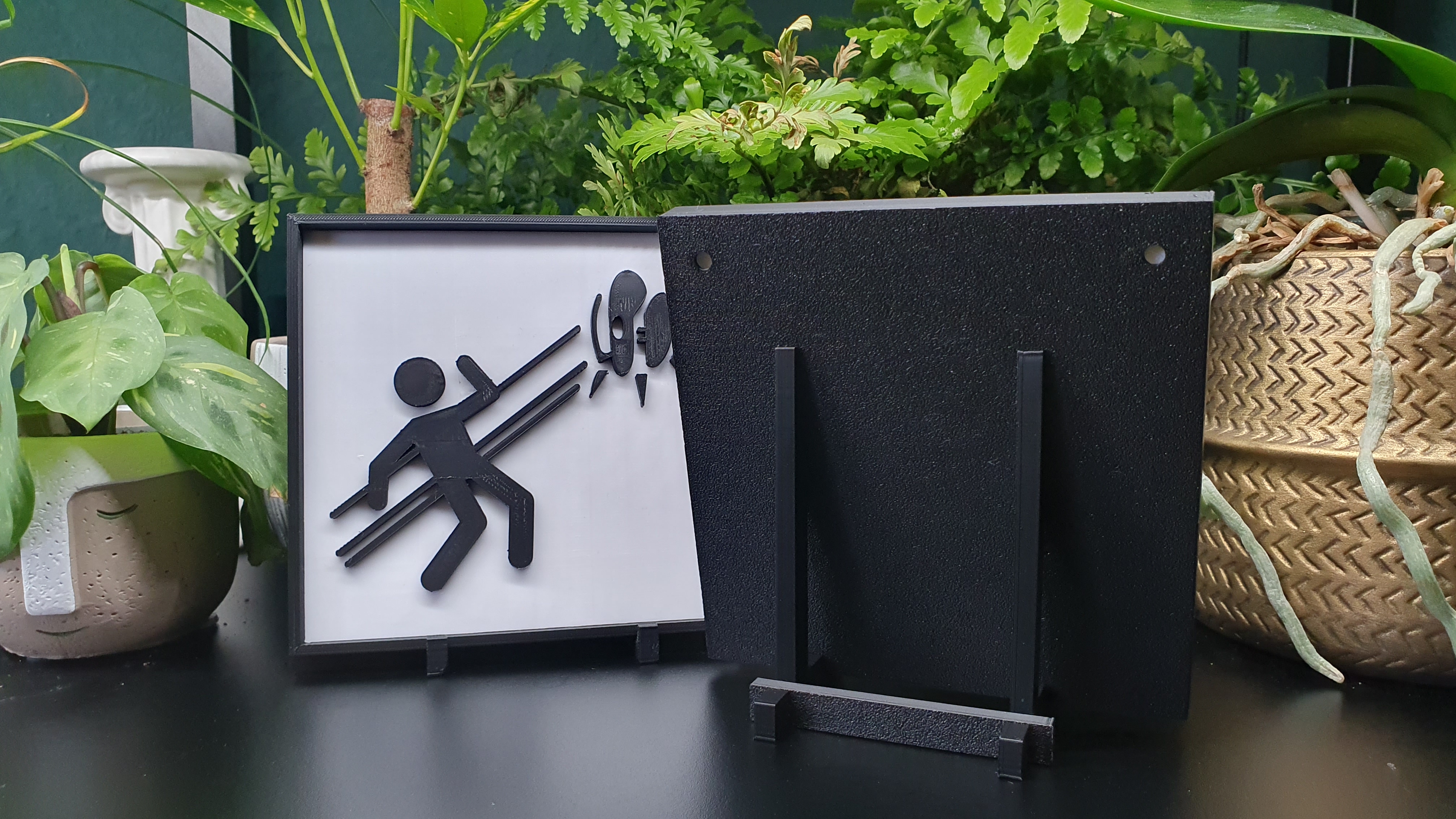 Portal - Stands for Level Warning Plaques 3D model thumbnail