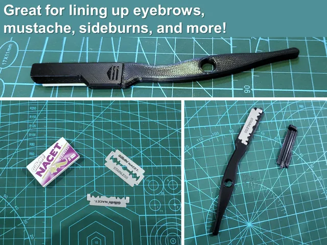 Precision Razor, holds disposable double-edge razor blades
