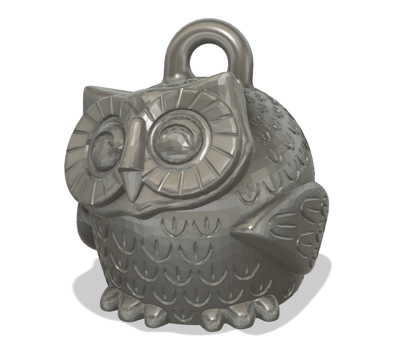 Smiling Owl Keychain