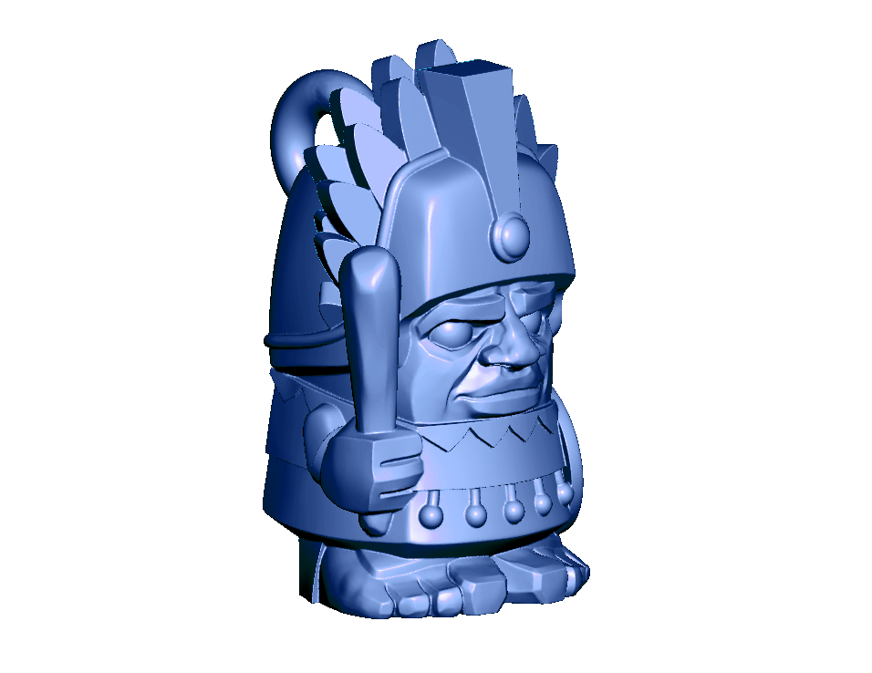 Aztec Chief Keychain