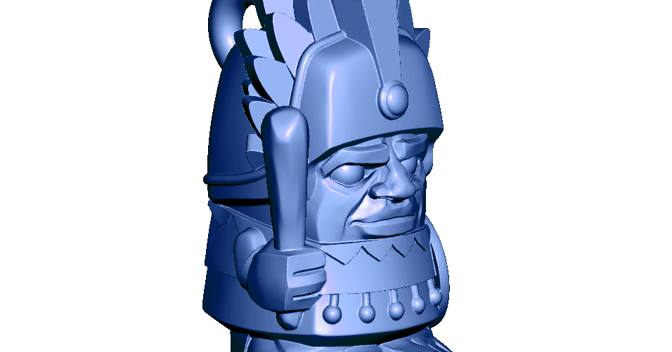 Aztec Chief Keychain by Amrtay | Download free STL model | Printables.com