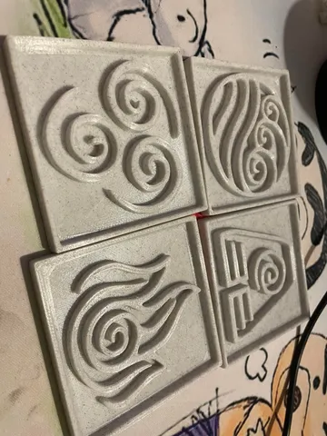 Avatar the last airbender coasters/wall decor