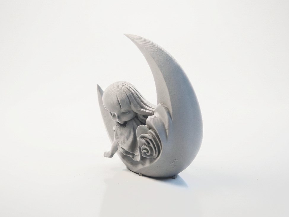 Sleeping On The Moon Figure Decorative 3D Printable
