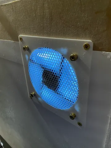 Enclosure mount for 120x120mm fan and filter