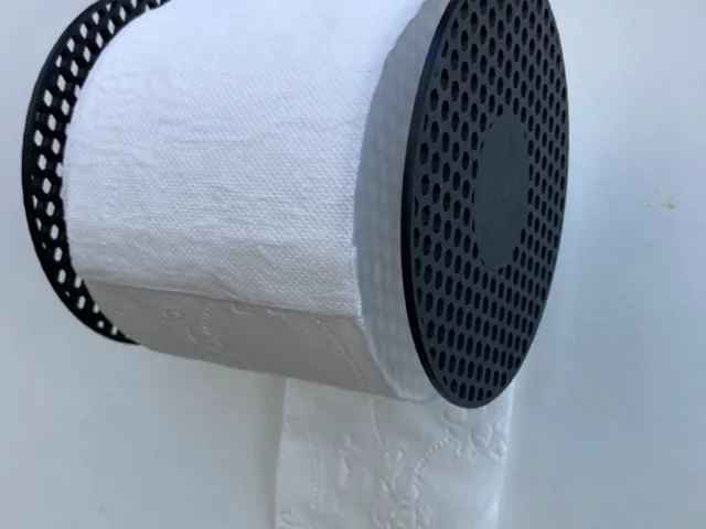 Toilet paper holder (filament spool styled)