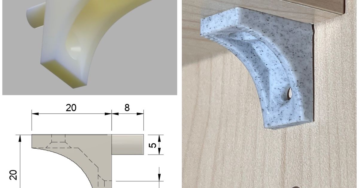 Heavy Duty Shelf Support Peg 4 5mm By S E B Download Free STL   Bfc52d64 9ecf 4bf0 A53c 28bb8a2d7bfa 