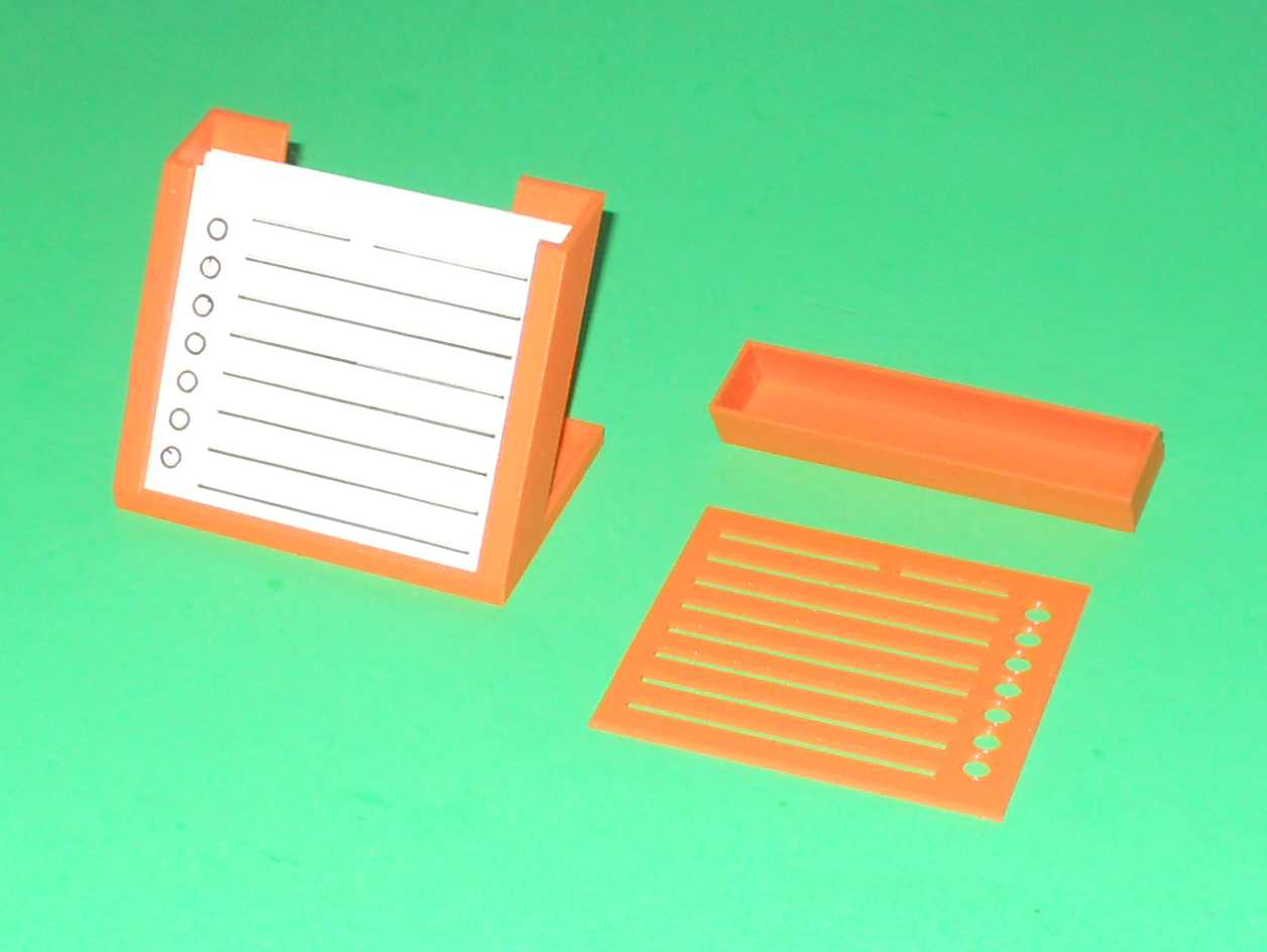 Half Index Card Todo List by ctheroux Download free STL model