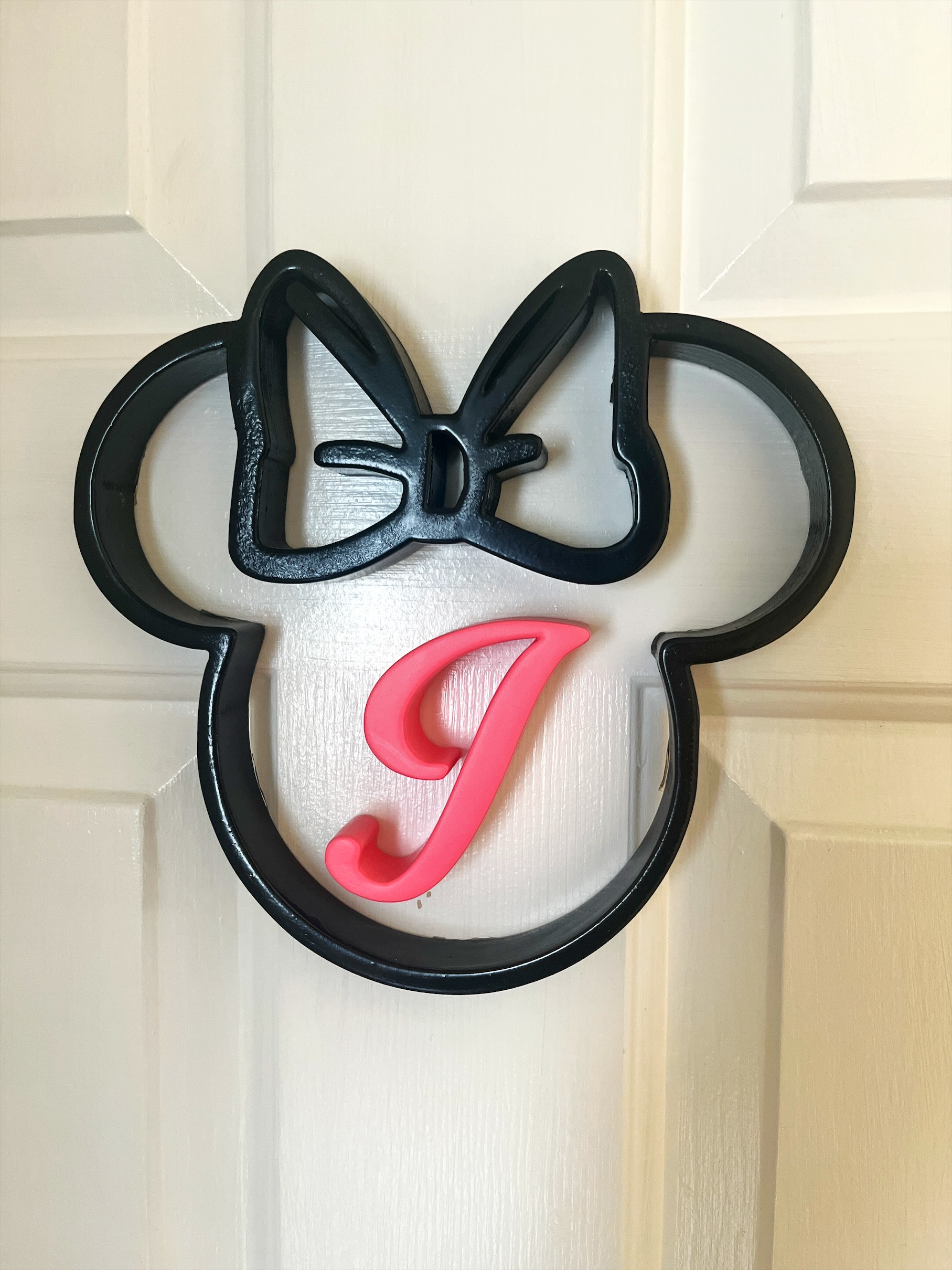 Minnie Mouse Silhouette Door Sign