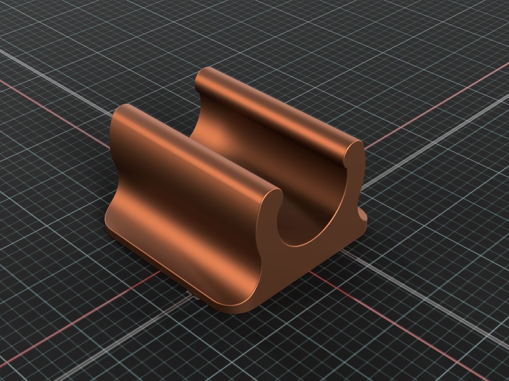 Miniatura 2 do modelo 3D Cable clip wall