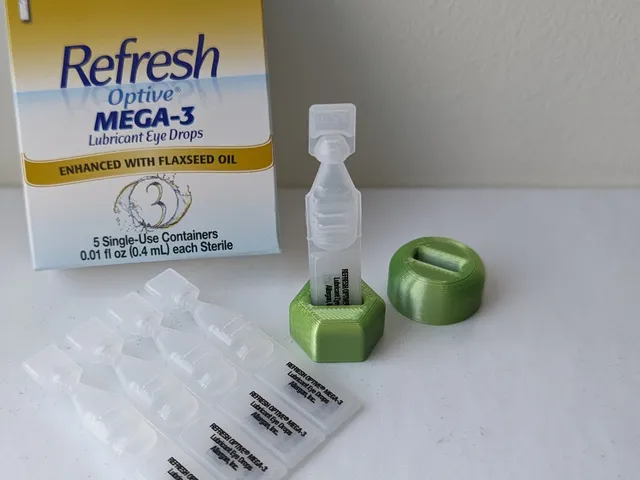 Single-use eye drops stand