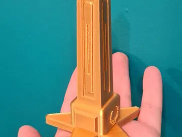 Obelisk Trophy ; easy to print, no support
