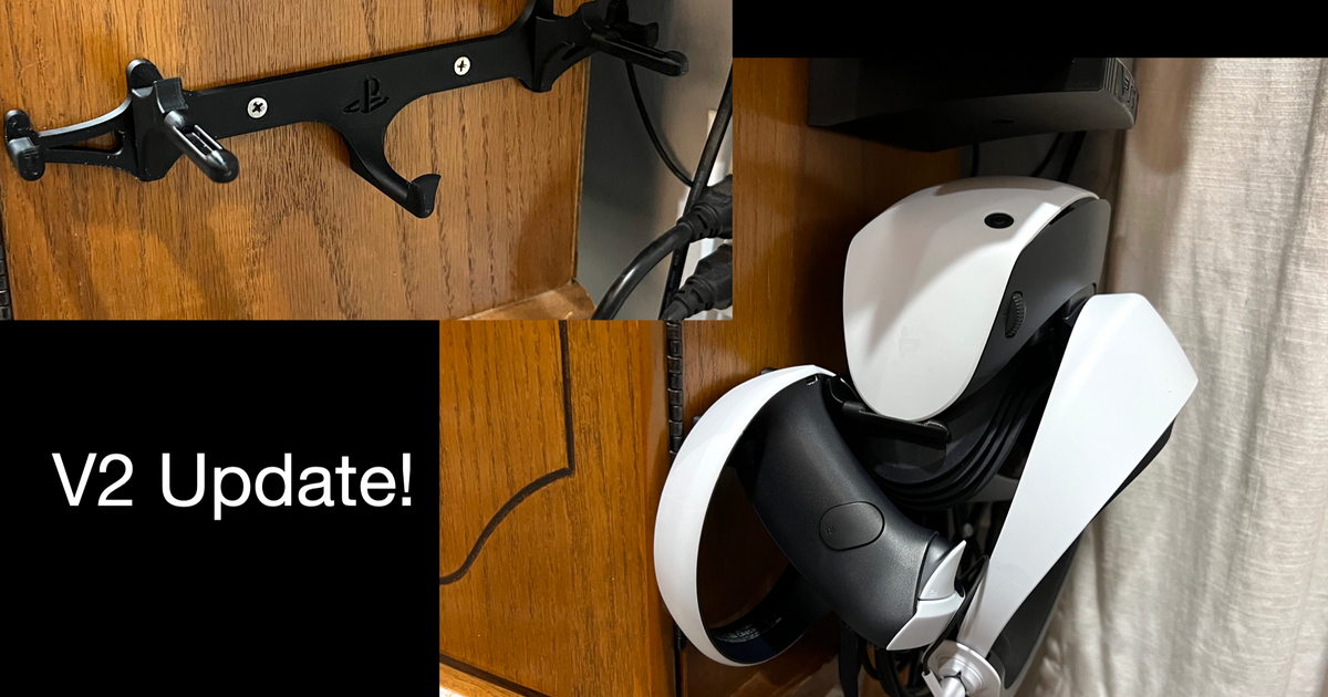 PSVR2 Wall Mount V2 by WesYarber Download free STL model