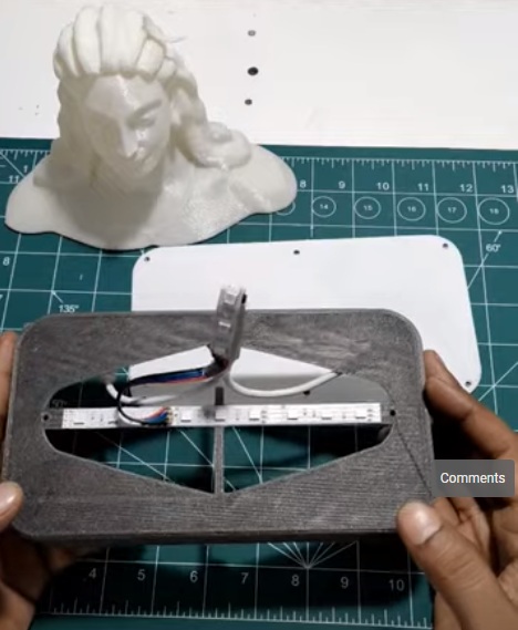 3d Printed Mahadeva base with cover provision for RGB Light