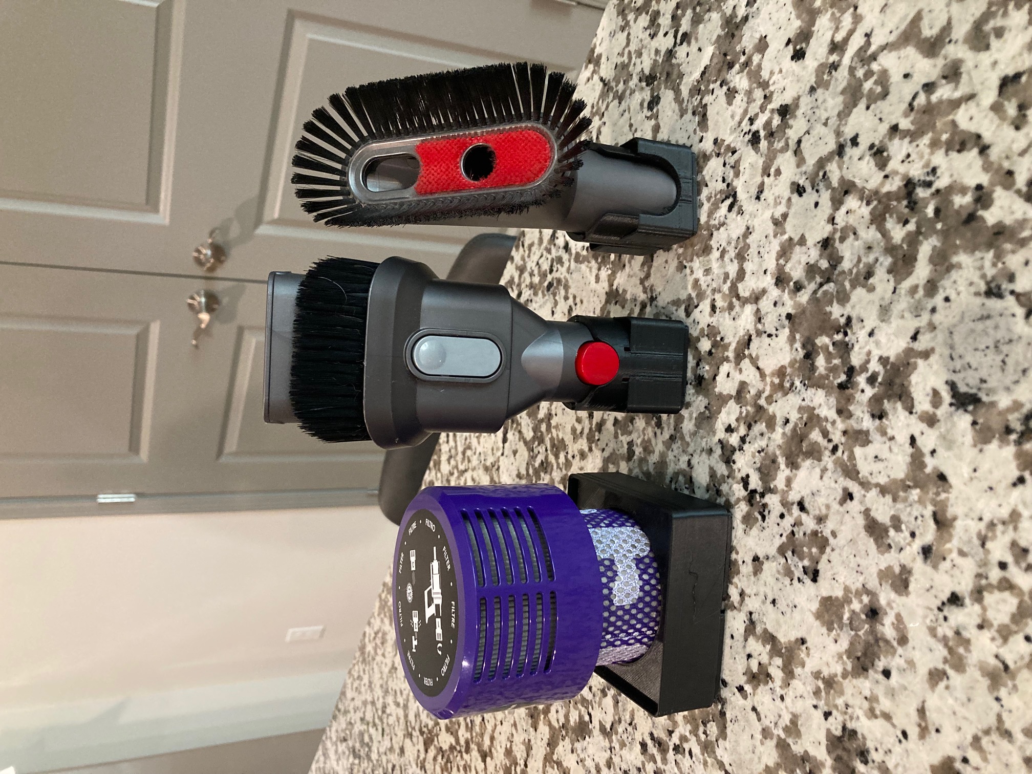 Gridfinity dyson adapter holder and dyson filter 3D model thumbnail