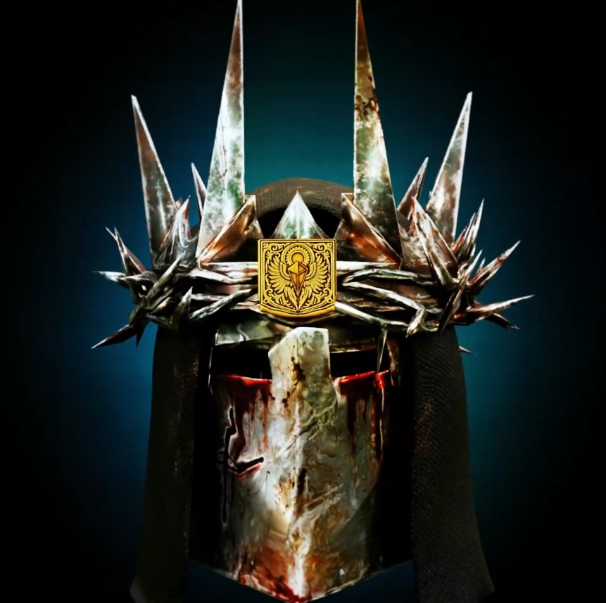 DARK CRUSADER HELMET LORDS OF THE FALLEN LIFE SIZE – BARBUTA WITH CROWN OF THORNS FAN ART STL
