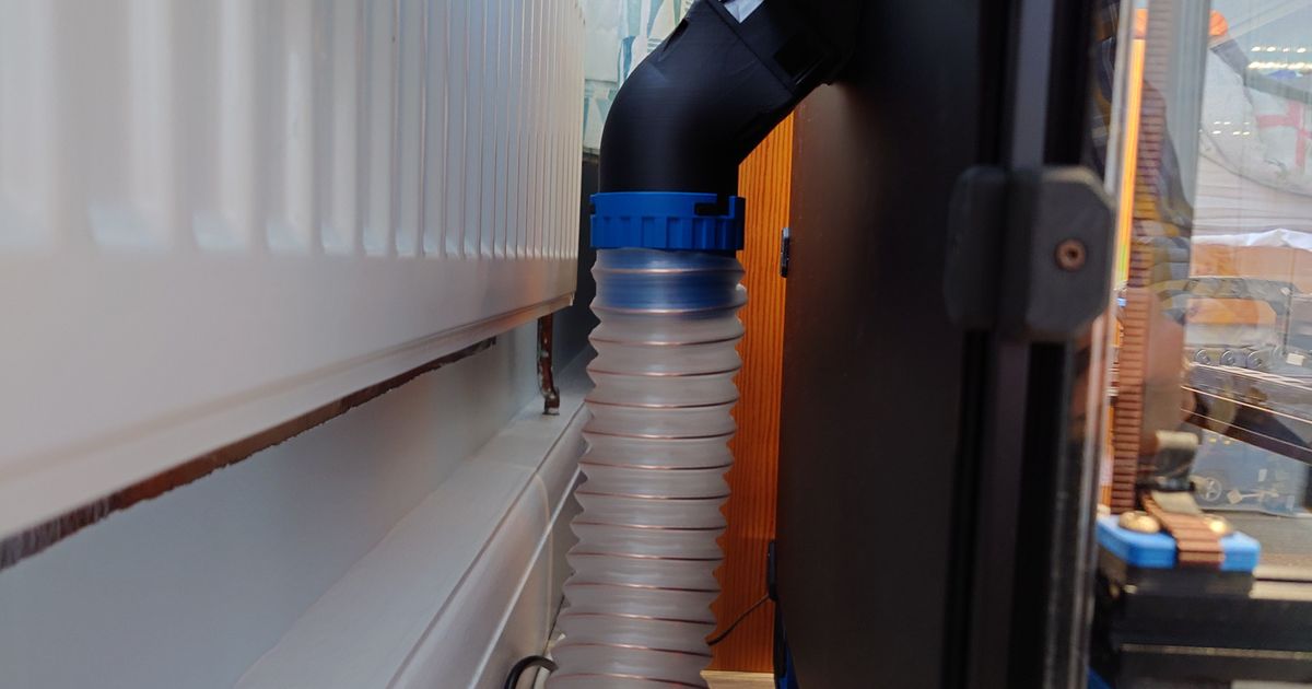 Voron Exhaust Hose Adapter by Supersonic Pigeon Download free STL